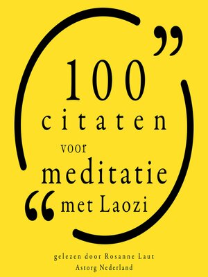cover image of 100 Citaten voor Meditatie met Lao Tzu